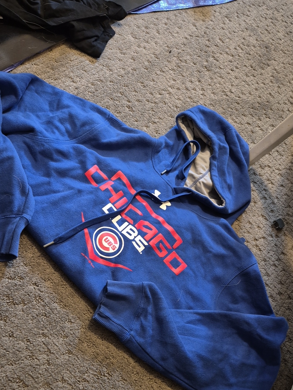 Under Armour Blue Chicago Cubs Zip-Up Sweater